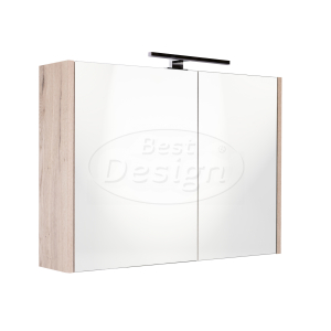 Best-Design 'Happy-Halifax' MDF spiegelkast + verlichting 80x60cm
