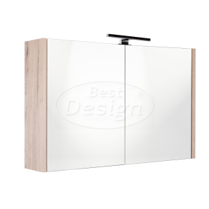 Best-Design 'Happy-Halifax' MDF spiegelkast + verlichting 100x60cm