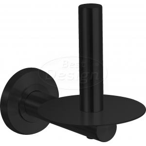 Best-Design  'Nero' reserverolhouder (1 Toiletrol) mat-zwart