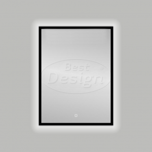Best-Design Nero 'Black-Solaro' LED spiegel B=60cm x H=80cm mat-zwart 