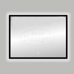 Best-Design Nero 'Black-Solaro' LED spiegel B=80cm x H=60cm mat-zwart 