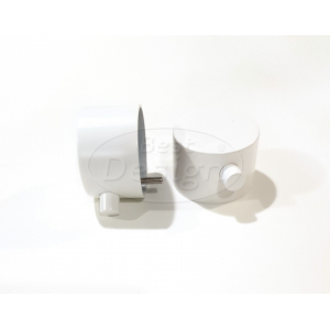 Best-Design paar bedieningsknop Mat-Wit thermostatisch/omstel tbv.'White' Art.4009180