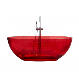 Best-Design Color 'Transpa-Red' vrijstaand bad 170x78x56cm