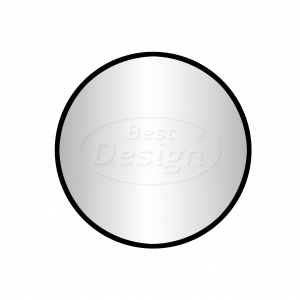 Best-Design 'Goslar-Nero' ronde spiegel Ø 100 cm