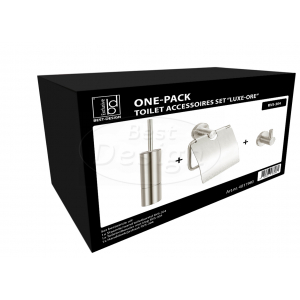 Best-Design One-Pack toilet accessoires set 'Luxe-Ore'