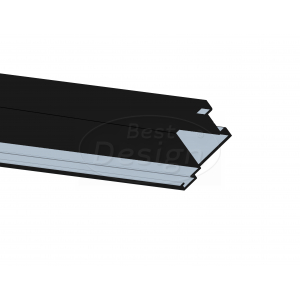 Best-Design zwart aluminium profiel voor 'Baron' Nisdeur nr: 12