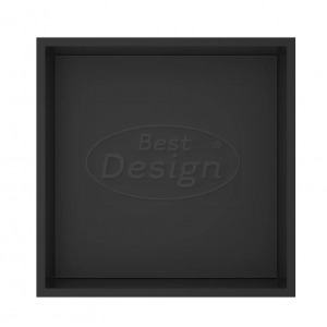 Best-Design Nero 'Kaya' inbouwnis 30.5x30.5x7 cm mat-zwart