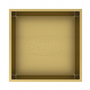 Best-Design Nancy 'Kaya' inbouwnis 30.5x30.5x7 cm mat-goud