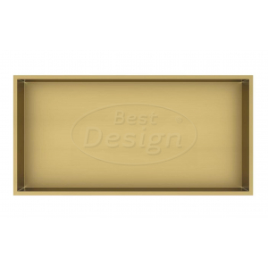 Best-Design Nancy 'Lotus' inbouwnis 61x30.5x7 cm Mat-goud