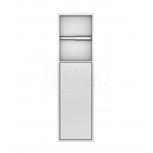 Best-Design Ore 'Zione' inbouw-closetrolhouder incl. deur 60x17x12 cm RVS