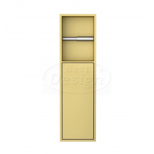 Best-Design Nancy 'Zione' inbouw-closetrolhouder incl. deur 60x17x12 cm Mat-goud